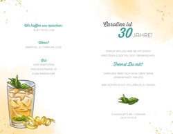 Einladung   Cocktail Illustrationen Innenseite