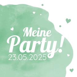 Kommunion Geschenkanhänger Carlijn   Grüne Aquarellfarbe Vorderseite