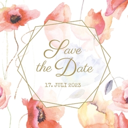 Save the Date   Wildblumen Vorderseite