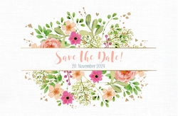 Save the Date   Blumenkarte Vorderseite