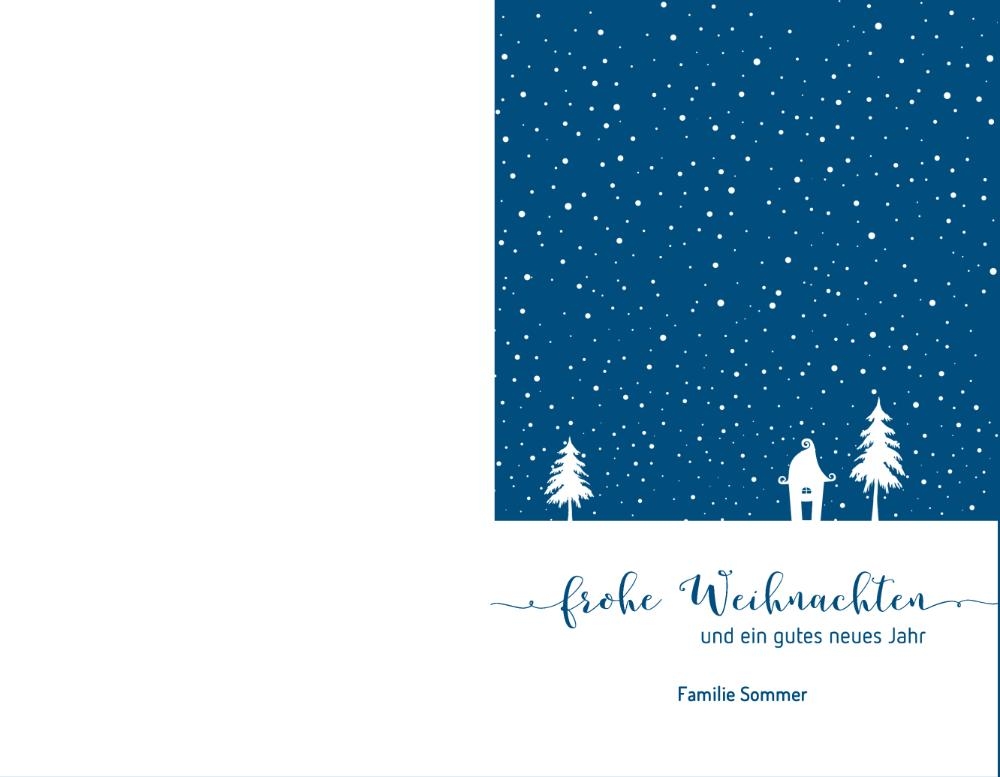 Weihnachtskarte - Winterlandschaft | CardDreams.de